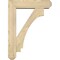 Ekena Millwork Imperial Craftsman Rough Sawn Bracket w/ Offset Brace, Douglas Fir, 6"W x 22"D x 30"H BKT0604X22X30IMP04RDF - alternate 4